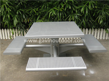 Wholesale picnic table metal outdoor picnic table and bench