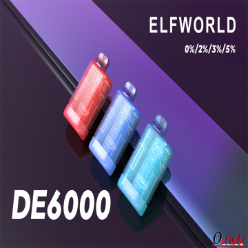 Disposable Vape Peach Apple Elf World DE6000