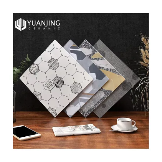 Antique Grey Matte Glazed 300x300mm Porcelain Floor Tiles with Flower Finish for Courtyard and Balcony