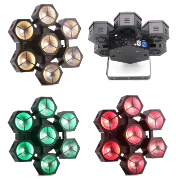 7-Head 40W RGBW LED DMX Stage Blinder Light for DJ Bars