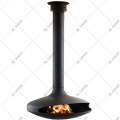 Black Color Indoor Hanging Fireplace