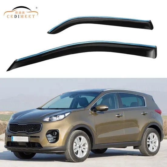Auto Exterior Body Kit: Vent Side Sun Shades & Door Visors for Sportage 2005-2015