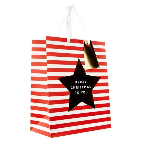 Wholesale high quality paper gift bags for christmas