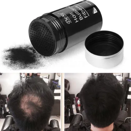 Hair Building Fibers 22g Keratin Plant Fiber Applicator Anti Loss Thickening Hair Growth Powder Fibers intertwine with