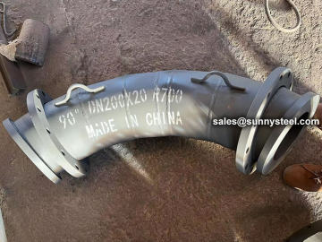 Wear Resistant Cast Basalt Stone Lined Elbow