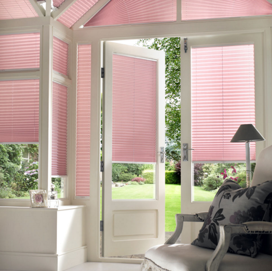 skylight cordless pleated blinds