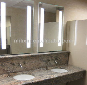 Hot sale illuminated led bathroom mirror,frameless vanity mirror for wholesaler
