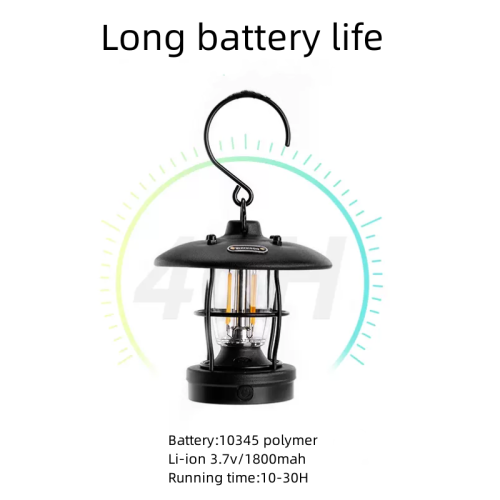 મલ્ટિ-ફંક્શન ટેન્ટ લાઇટ રિચાર્જ કેમ્પિંગ પોર્ટેબલ લાંબી બેટરી લાઇફ આઉટડોર કેમ્પિંગ લાઇટ