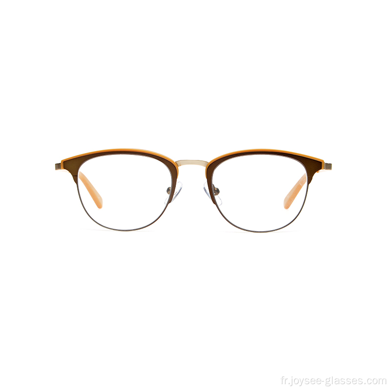 Fashion Custom Logo Double Color Everbow Metal Optical Cames Frames