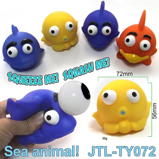 Sea Animal Eyes Pop Out Squeeze Toys