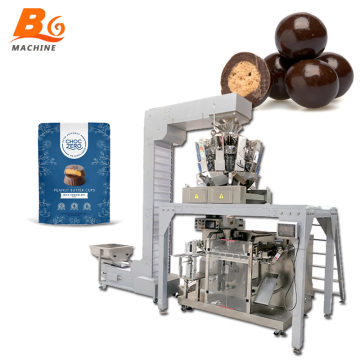 Automatic Candy Granule Packaging Machine Zipper Pouch Chocolate Vertical Packing Machine