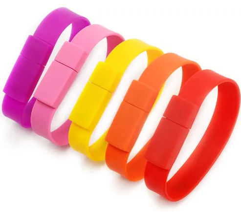 Promotional Gifts Silicone Bracelet USB Flash Drive Free Sample