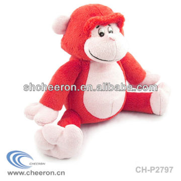 Red cute plush monkey toy
