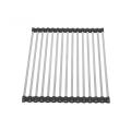 SUS304 Stainless Steel Roll Up Dish Drying Racks