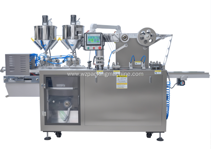 DPP-150 Liquid Automatic Flat Type Liquid Blister Machine For Honey Chocolate Jam Oil