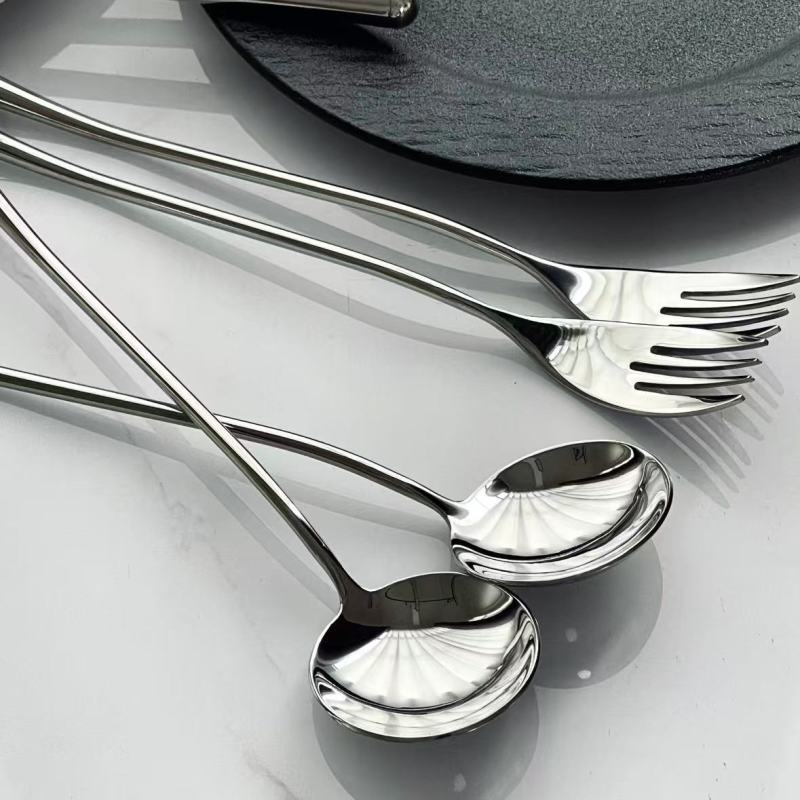 Stainless Steel Flatware - Modern Minimalist Design