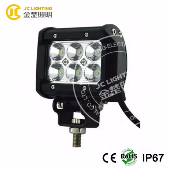 Double row 18w led light bar offroad for trailer car/ tractor equipment, led lights cree, japan tube hot jjzz t8 18w