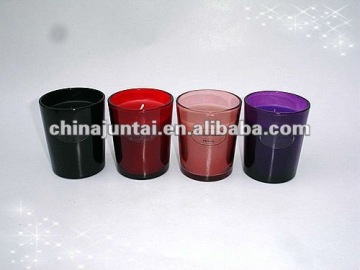 crystal color decorative glass candles