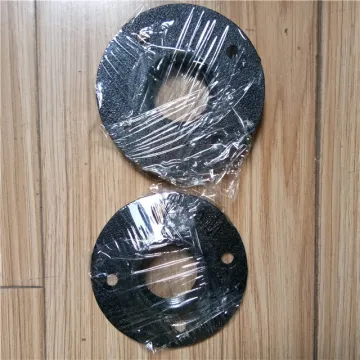 1/2" black floor flange malleable iron threaded
