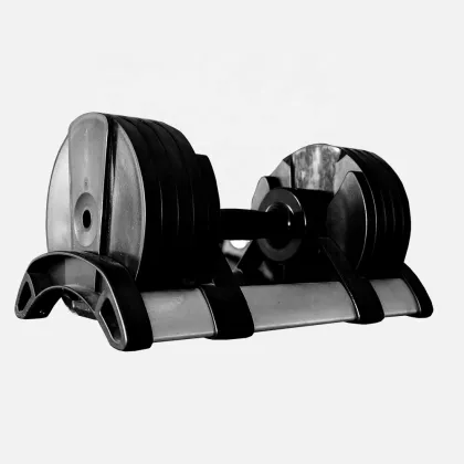 5lb Increment Fitness Full-Body Black Adjustable Dumbbells