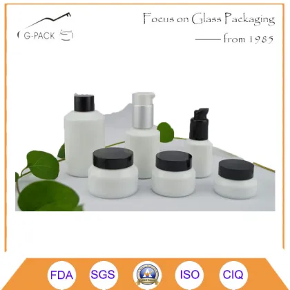 Frost Glass Cosmetic Jar and Perfume Bottle