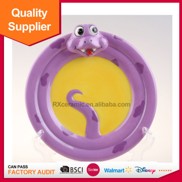 3D handpainted animal ceramic candy dish