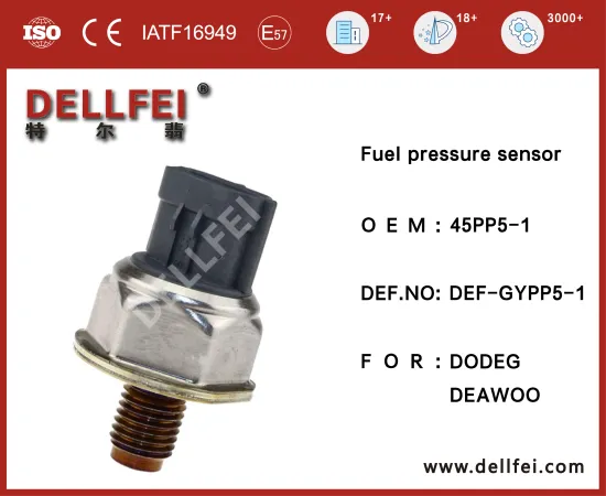 New Pressure Sensor Common Rail Pressure Sensor 45PP5-1 for DOOSAN,DEAWOO