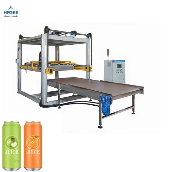 Canned Vegetable Palletizer Depalletizer for Canned Beans with Automatic Labeling Machine