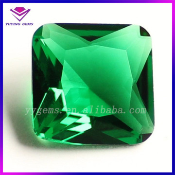 Bottom Price CZ Square Green Cubic Zirconia Gems Luxury Jewelry Stone