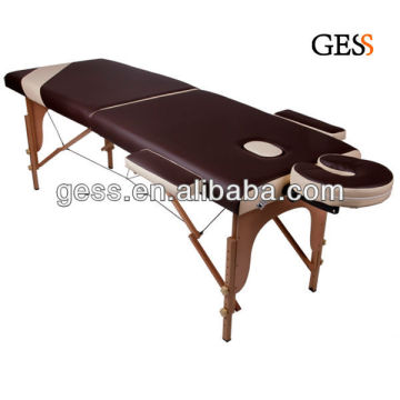 2 sections colorful wooden portable massage table hot sale