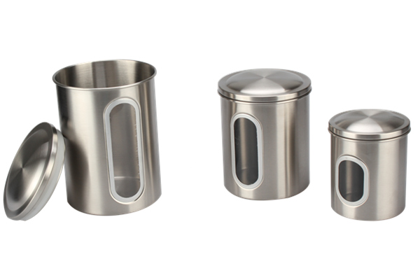 Stainless Steel Lid Canister