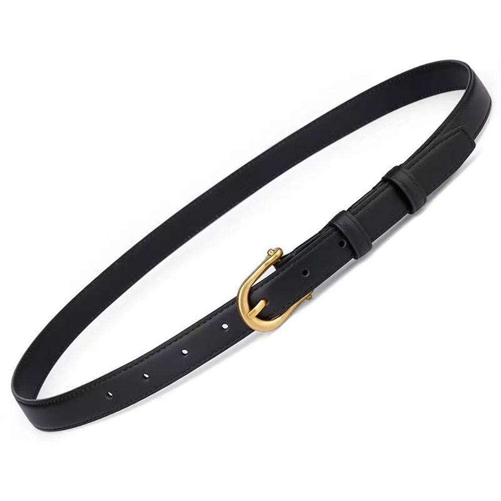 Ladies Thin Leather Belt