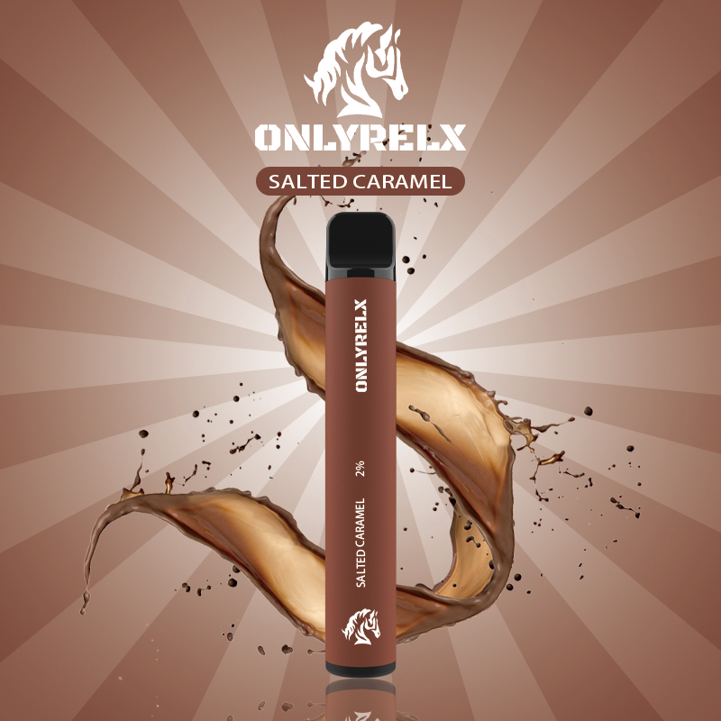 Onlyrelx Bar800 Salted Caramel lowest price vape high quality vape battery vape tubes vape stickers vapors devices vaporizer Pens Vaporizers Pods Brand Onlyrelx Vape OEM ODM