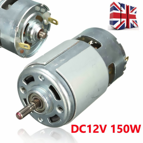 775 Motor Micro DC Motor 13000RPM DC 12V Ball Bearing Large Torque High Power Low Noise Electronic Component Motor 5mm Shaft New