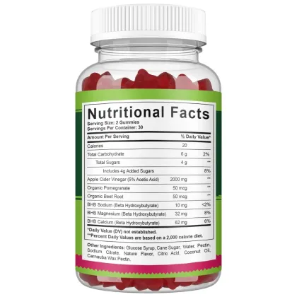 Fruit Supplement Apple Cider Vinegar Bear Gummies