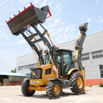SDJK Mini Backhoe Tractor with Front End Loader for Sale