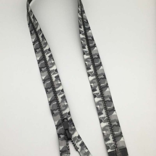 Camo Tartan Nylon Zipper for Army