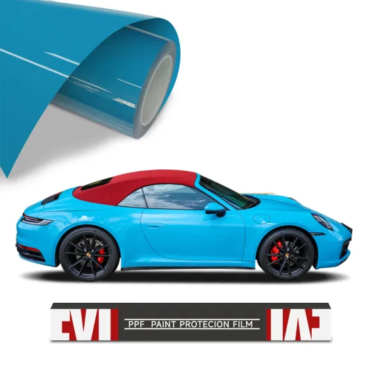 FYLFILM TPU Gloss Miami Blue Color Paint Protection Film Colored PPF