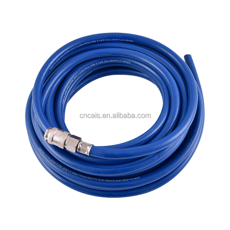 1/4 Inch Flexible PVC Air Hose for Air Compressors and Pneumatic Pipes - 20 Bar Pressure
