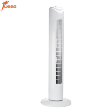 32 Inch White Bladeless Tower Fan with Strong Wind and Digital Controls