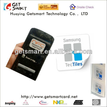 Galaxy S III Smartphone Full Compatible TecTiles Programmable NFC Labels