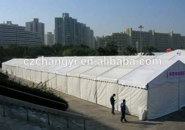 500 Seats Warehouse PVC Covered Clear Span Tent With PVC Windows Walls