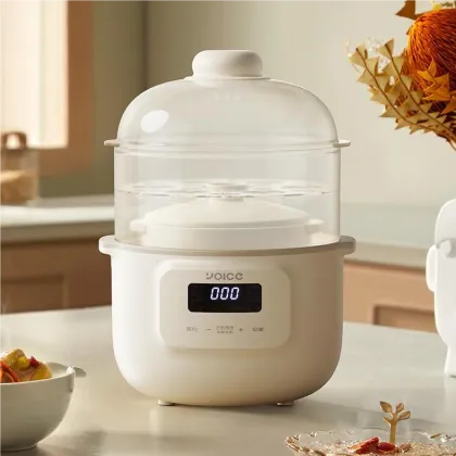 OIDIRE 1000ml Capacity Stewed Soup Pot - Health Care Electric Stew Pot & Porridge Cup