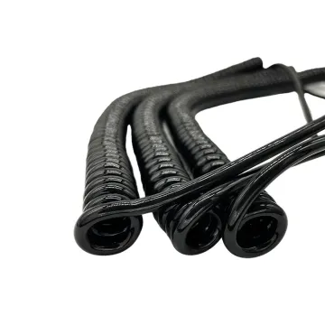 Custom Made Multi-Core Flexible Spring Spiral Coiled Wire Cable 5x0.5mm² for Hanging Lights