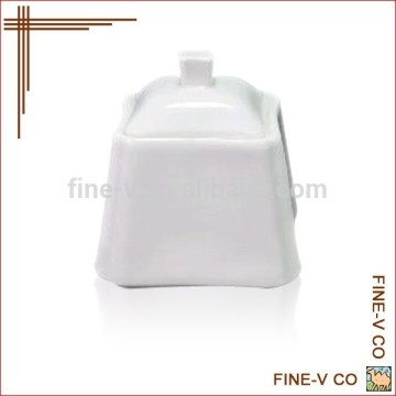 Ceramic trapezoidal sugar pot