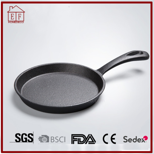 Cast iron pre-seasoned coating pizza pan