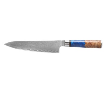 ดามัสกัสเชฟมีดคุณภาพดีของเยอรมัน VG-10 Kitchen Kitchen Restaurant Knife Knife