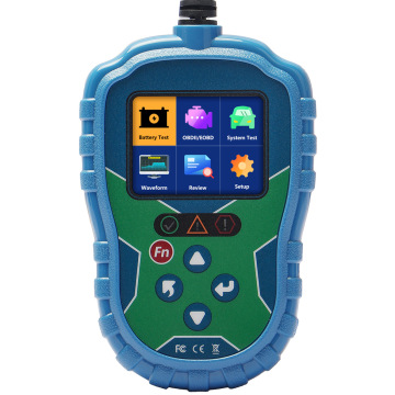 Universal 12V Automotive Engine Analysis Tool: OBD2 Scan & Battery Detection