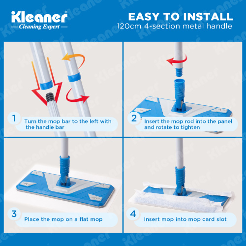 Esfregona eletrostática Kleaner – seca e úmida