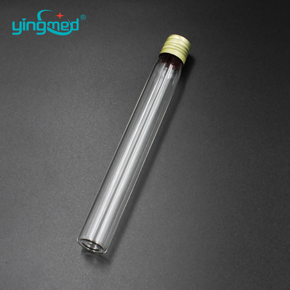 screw top laboratory plastic test tube with cover